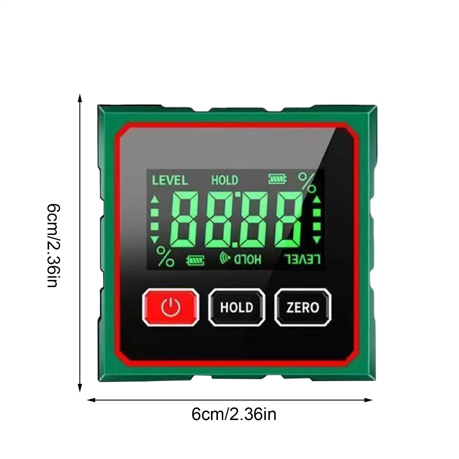 Magnetic Digital Level LCD 4-side Gauge Waterproof Angle Finder