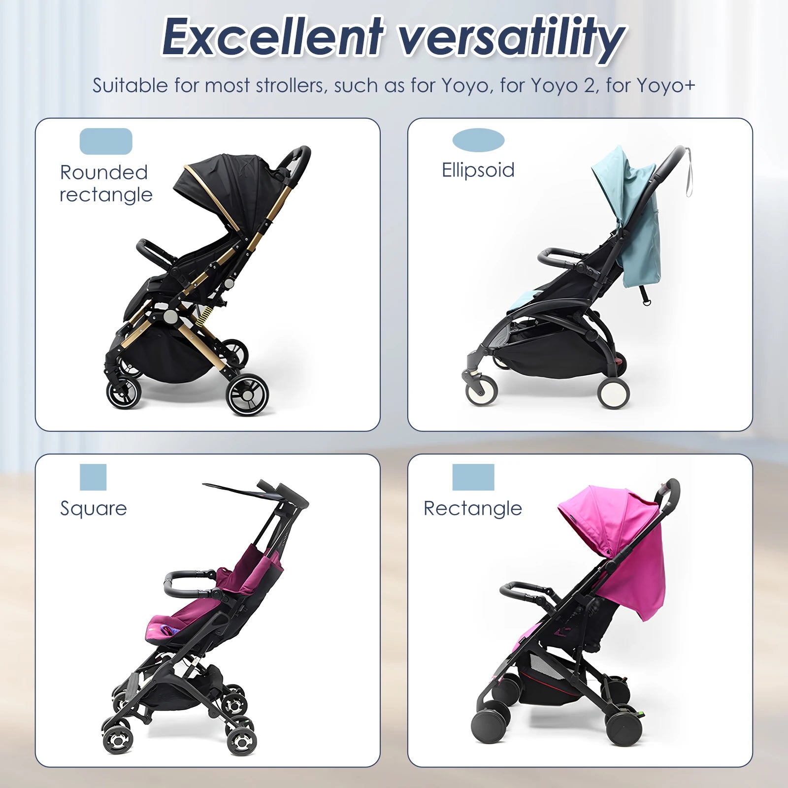 Stroller Bumper Bar Adjustable Angle Replacement Armrest Detachable Handlebar Crossbar Stroller Accessory with Smooth Leather Zpaxo