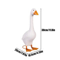 Porch Goose Statue 30cm/11.8 Inch Resin statue Goose Decor for Porch Outdoor Garden Yard Lawn Patio Entryway Farmhouse Zpaxo A CN