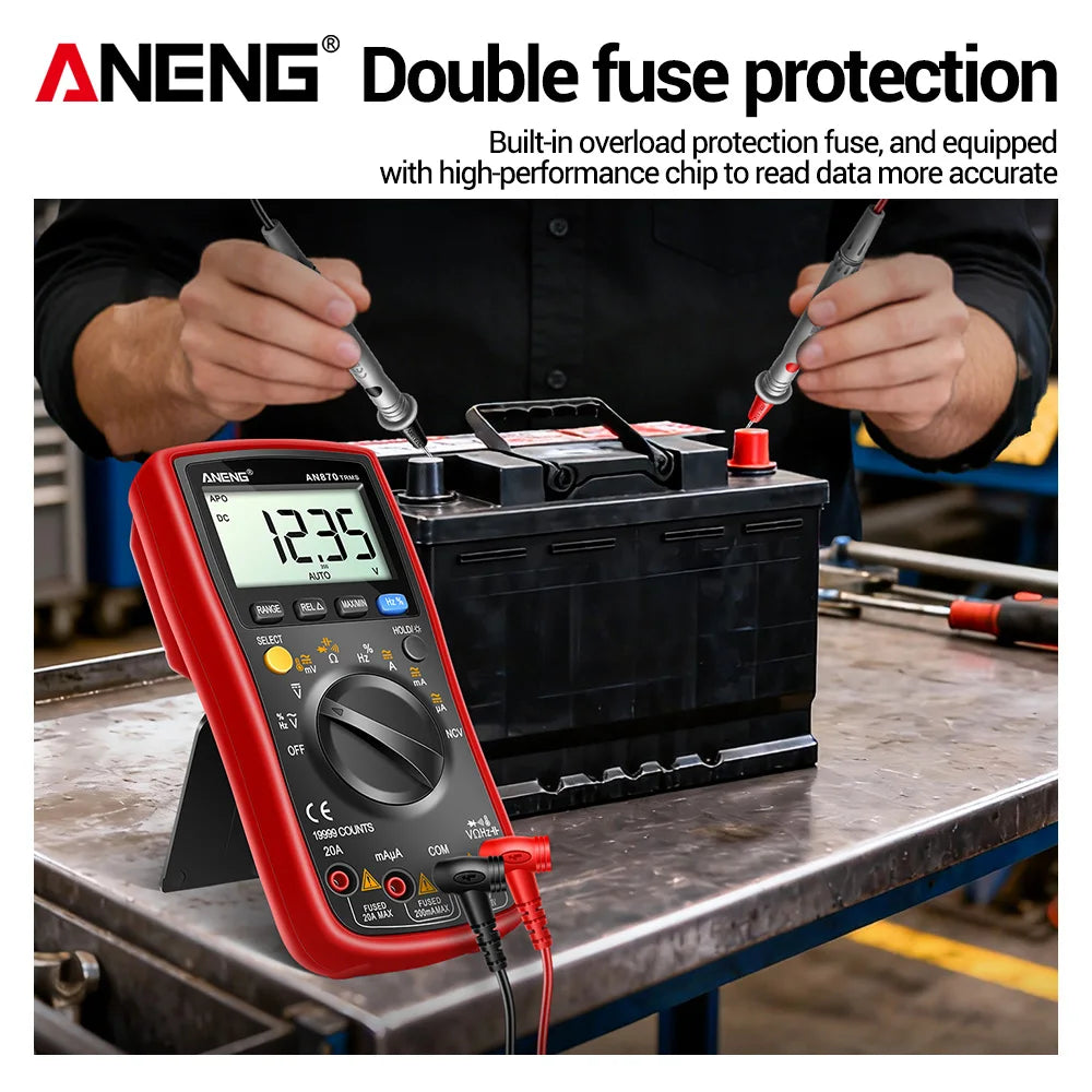Automatic Shutdown Anti Fall Electrical Multi Meter 19999 Display Off