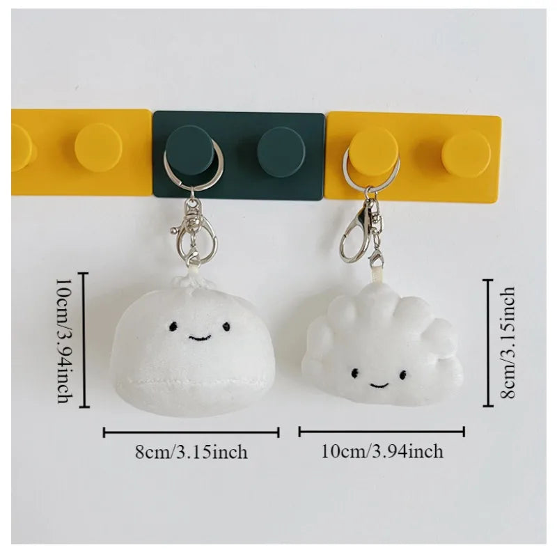 Dumpling Key Chain Pendant Creative Cute Little Doll Plush Toy Bag