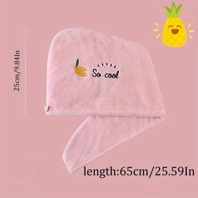 Soft Microfiber Hair Towel Absorbent Fast Drying Anti-frizz Static