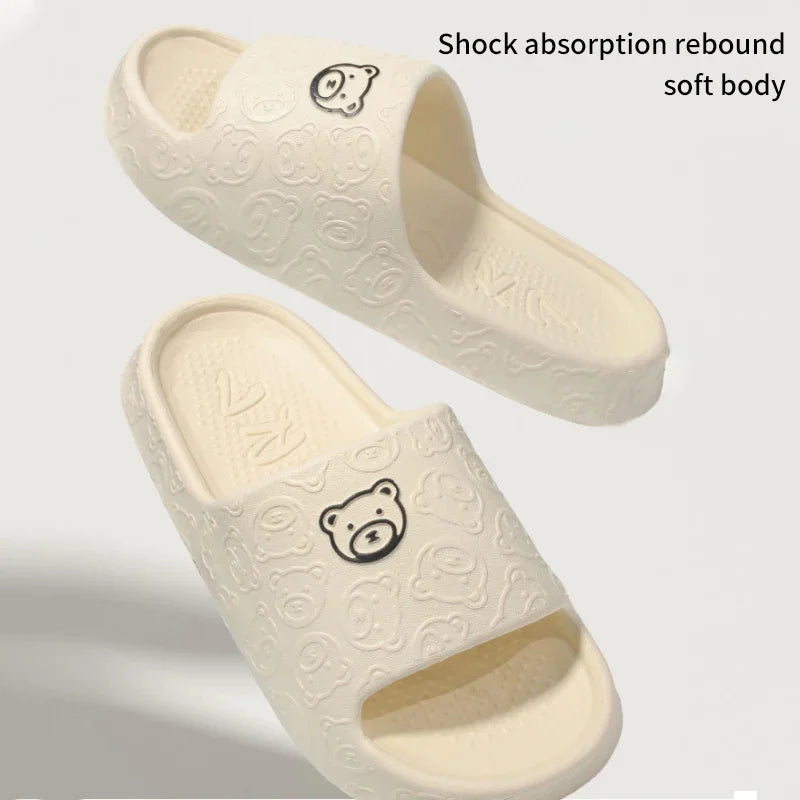 2025 Bathroom Girl Indoor Home Slippers Woman Non-slip Female Outer
