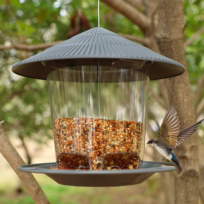 Waterproof Hanging Wild Bird Seed Feeder Feeding Tool Garden Paddock