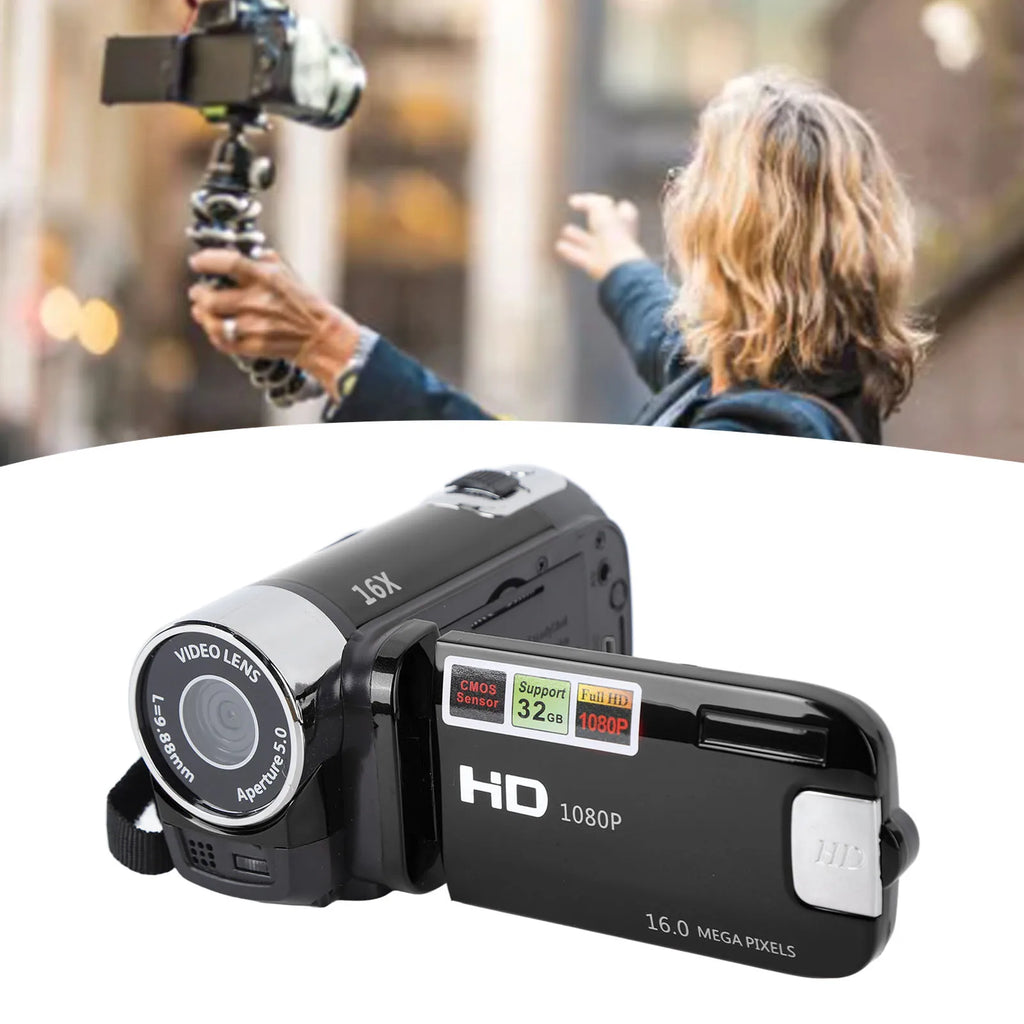 4K 48MP DV Camera TFT Rotatable Screen 16x Digital Zoom Video USB