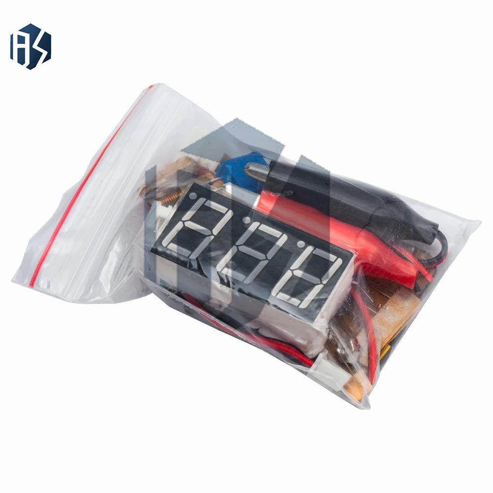 VOT-8 Full DIY Electronic Voltmeter 3 5-25V DC Measuring Range Zpaxo