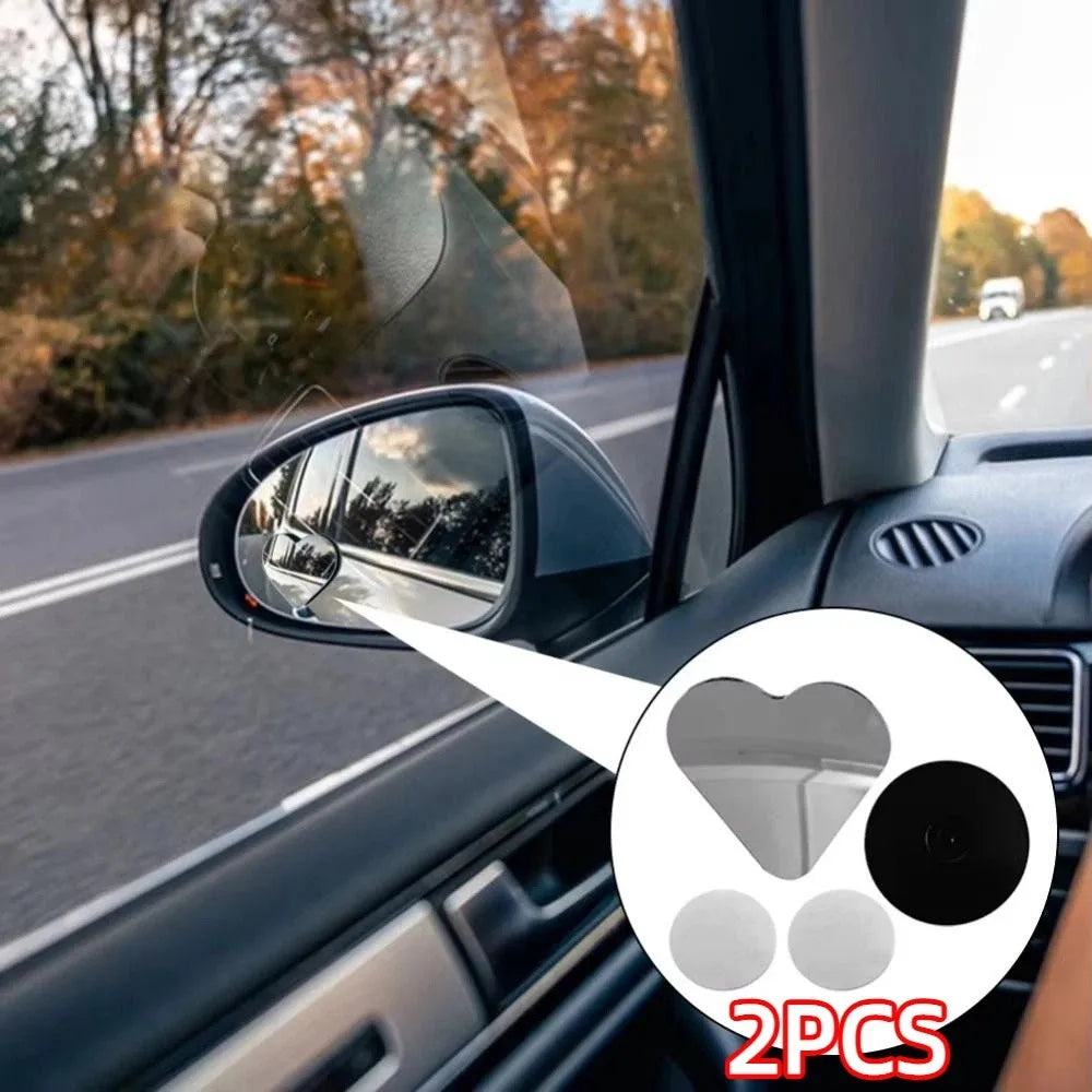 360 Degree Car Blindspot Mirror Adjustable Angle Multiple Shapes Zpaxo