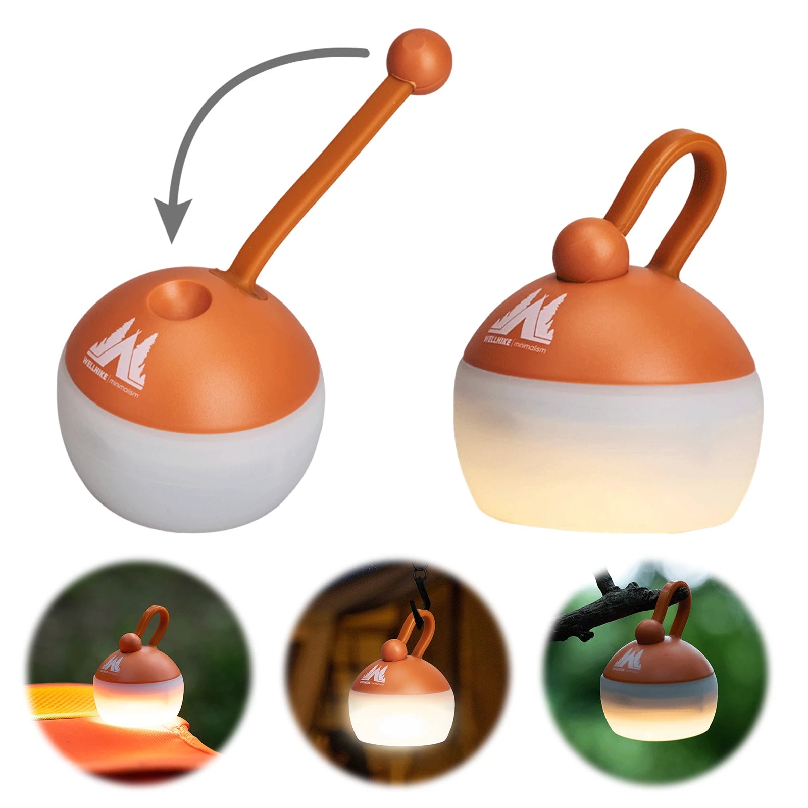 Mini Emergency Hanging Light Rechargeable Outdoor Hiking Night