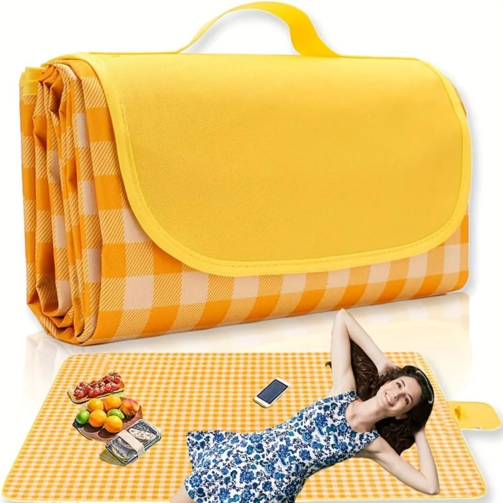 Picnic Blanket Oversized Foldable Beach Mat Quick Drying Outdoor