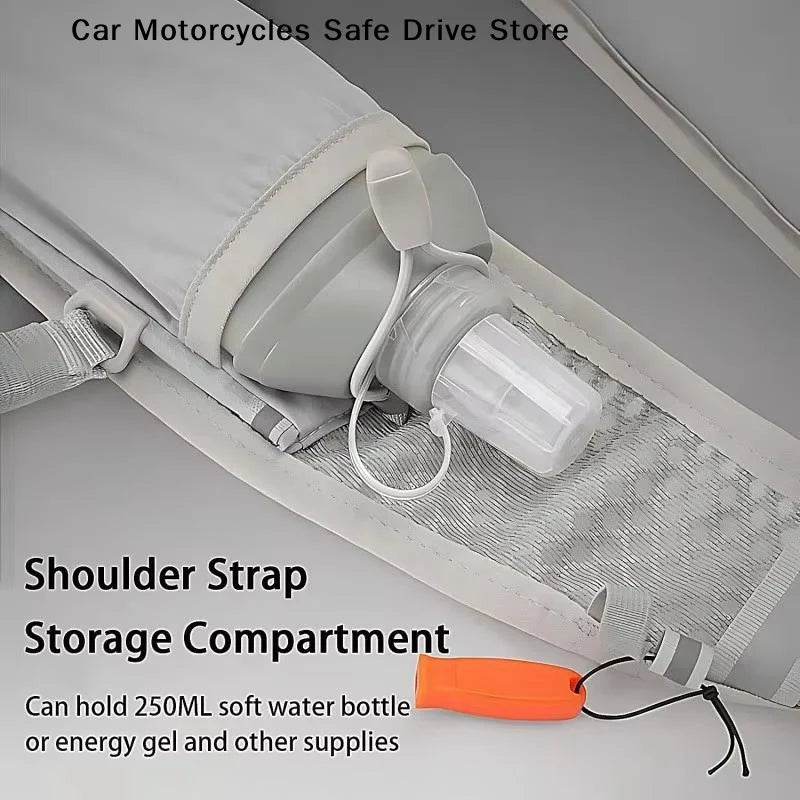 Running Water Bottle Storage Vest Men Women Lightweight Reflective