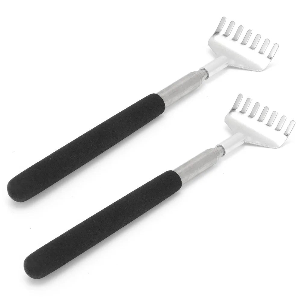 Stainless Steel Back Scratcher Long Handle Skin Friendly Itch Relief Zpaxo 2Pcs