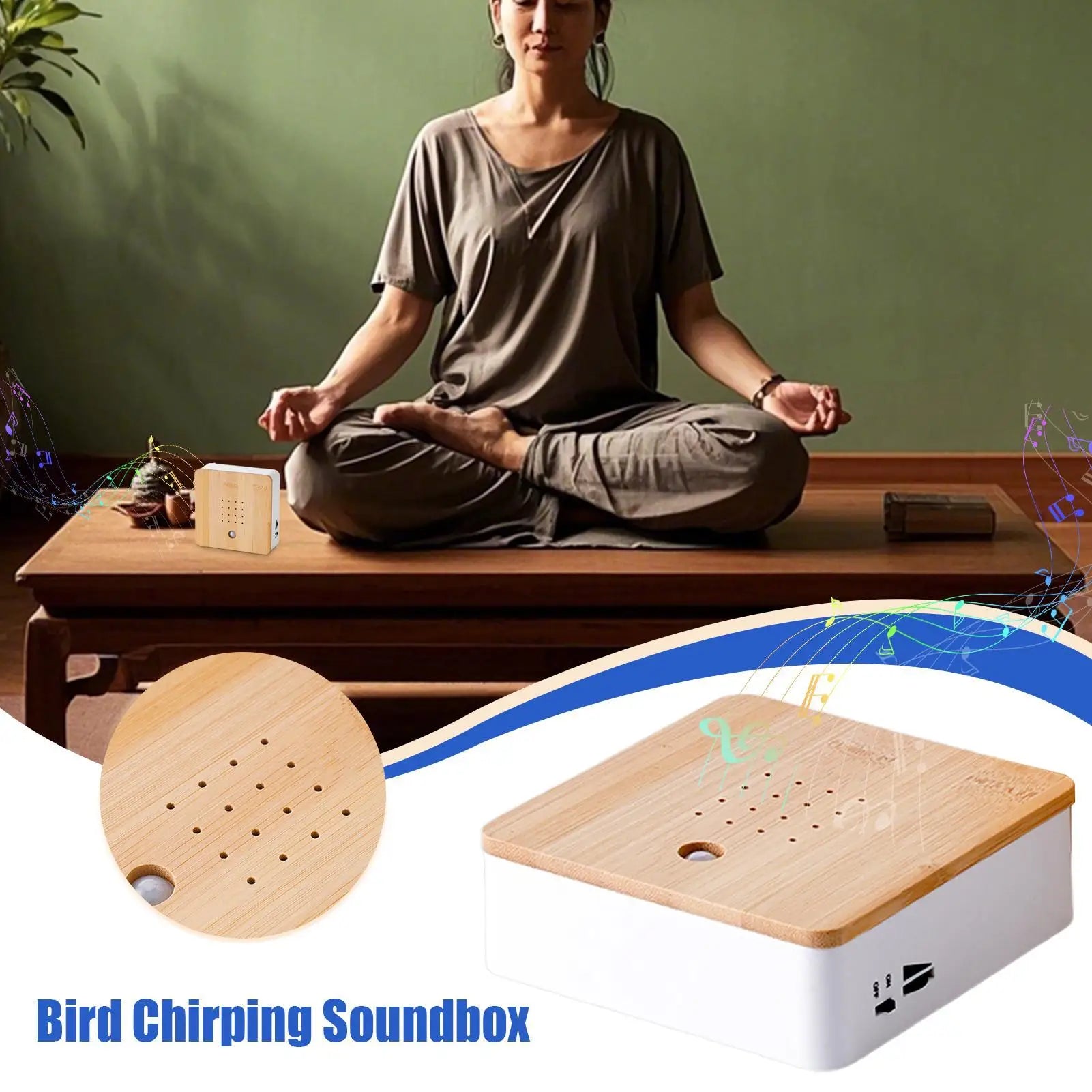 Bird Sound Box Motion Sensor Singing Speaker Nature Sounds Versatile