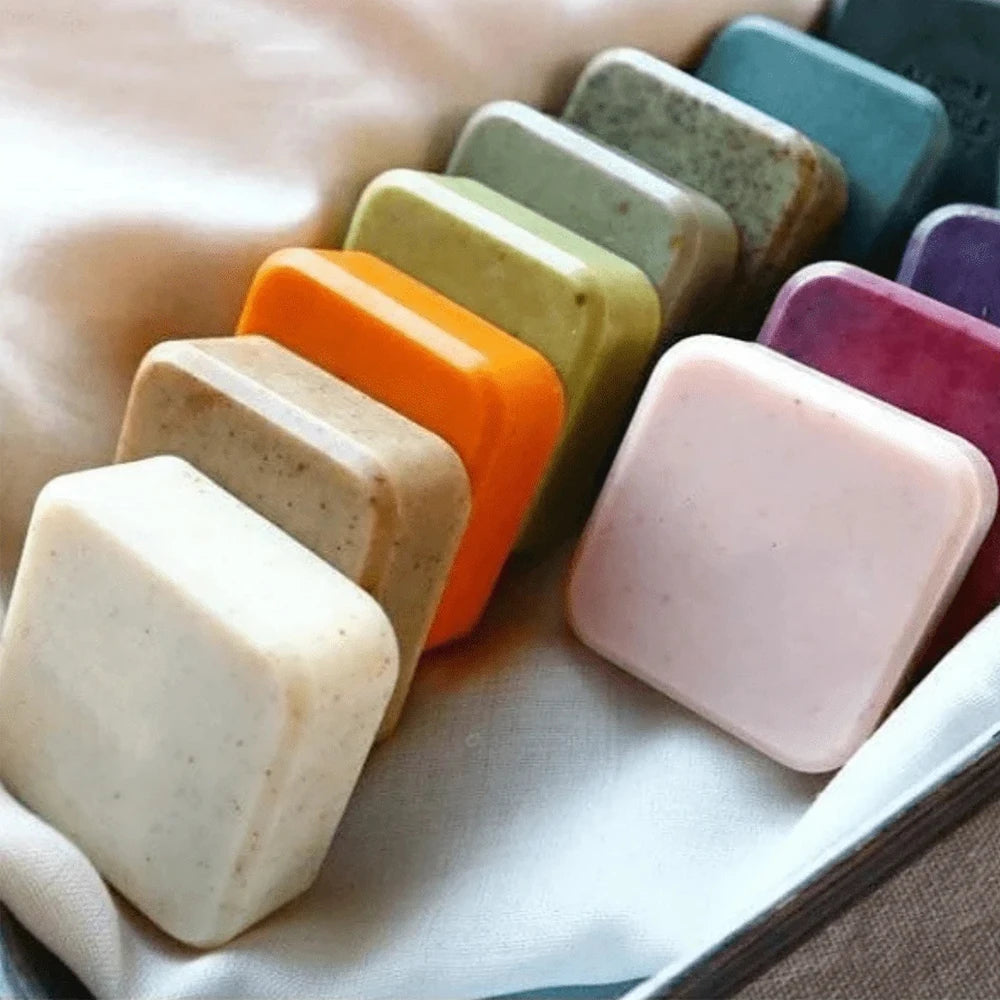 9-Cavity Silicone Soap Mold Square Soap Clay Plaster Making Chocolate Candy Jelly Pudding Muffin Cake Mold Zpaxo