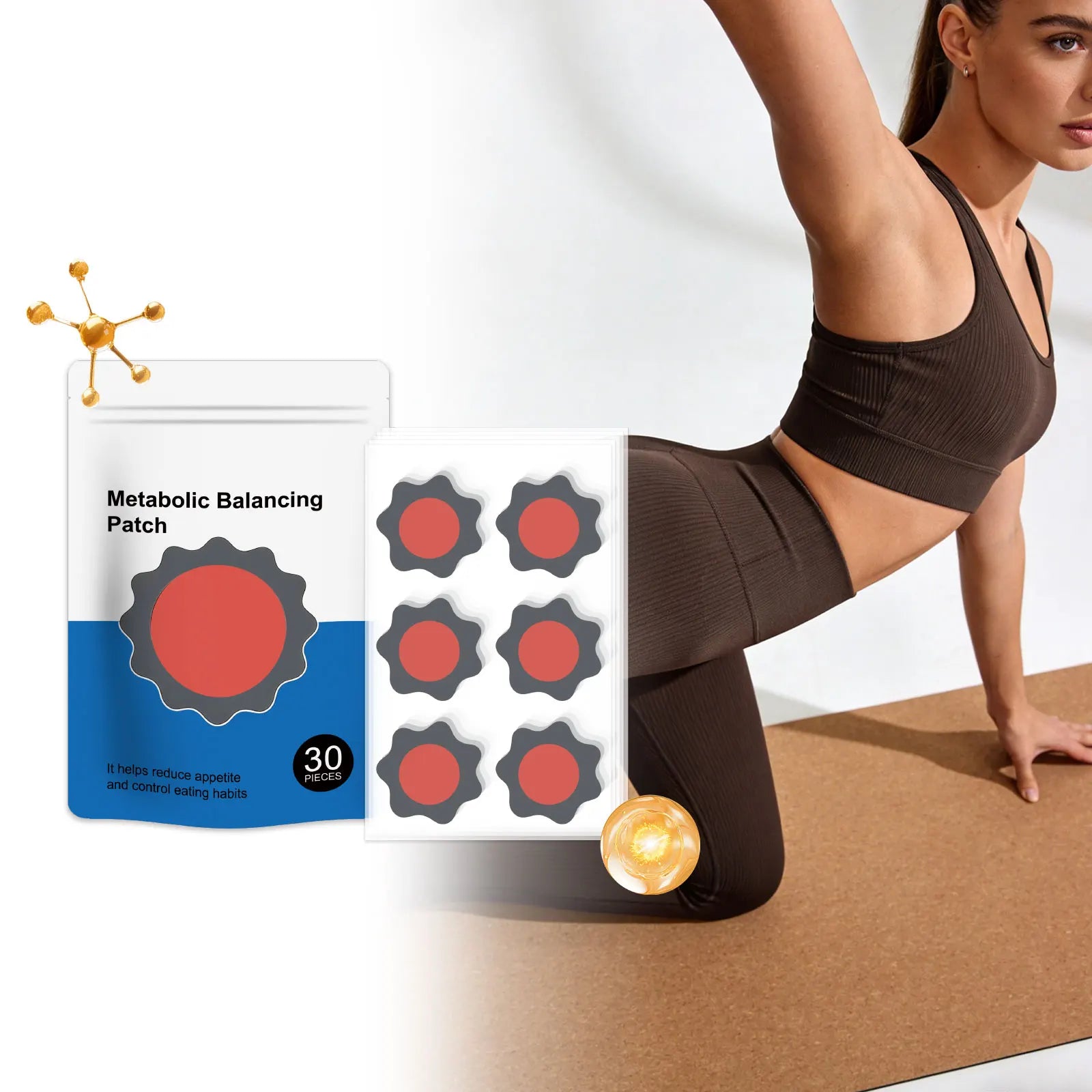 30-Day Body Wellness Metabolism Patches – Herbal Body Contour Body Wellness Patch Zpaxo