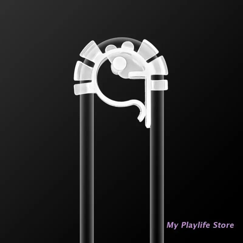 Fish Tank Mounting Clip Water Pipe Clamp Clips Plastic Hose Holder with Suction Cup for Maximum 0.24 Inches Air Hoses Zpaxo
