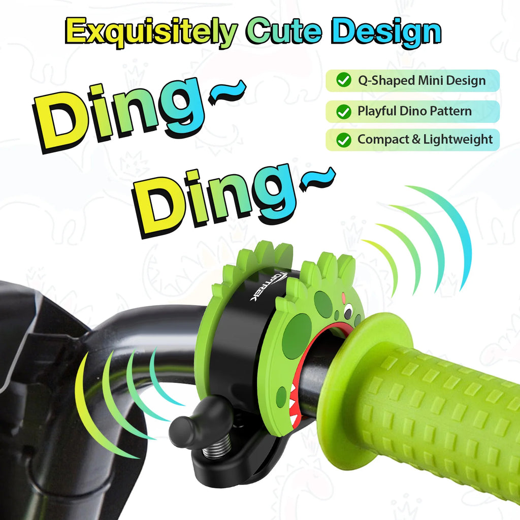 Toptrek Kid Funny Bicycle Bell Children's Creative Bike Balance Mountain Car Handlebar Safety Horn Loud Ring Stroller Accessory Zpaxo