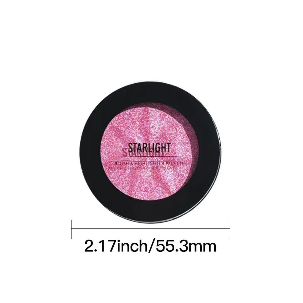 Multi-Use Shimmer Pink Blush JUJU DREAM Starlight Blush & Highlighter Blush for Face & Eye Makeup Zpaxo