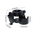 Cup Holder For Walker 360 Rotation Shockproof Bike Cup Holder Space-Saving Lightweight Stroller Accessories For Wheelchair Golf Zpaxo United States Black