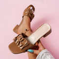 Pleated Summer Women's Sandals Trend Outdoor Flat Women Flip Flops