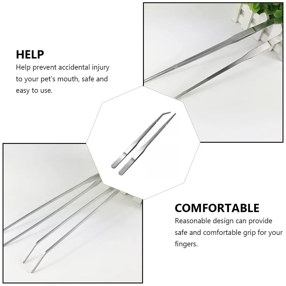 Reptile Feeding Tweezers Eco-friendly Lightweight Flexible