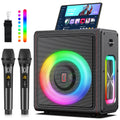 Karaoke Machine Portable Bluetooth Speaker Microphones PA System 2