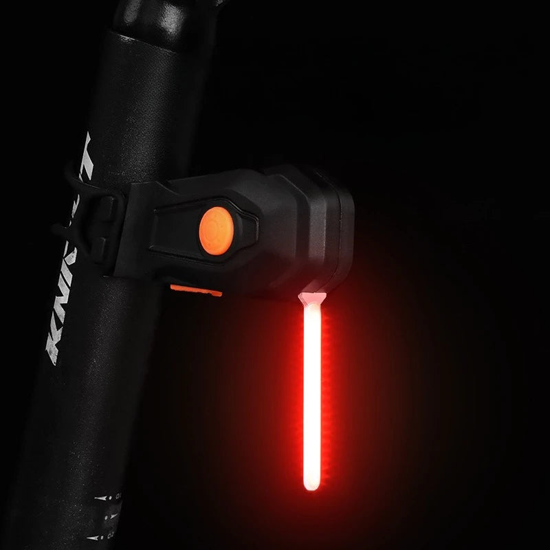 New Bicycle Flow Tail Light Night Riding Safety Indicator Light Mountain Bike Road Bike Creative High Brightness Warning Light Zpaxo