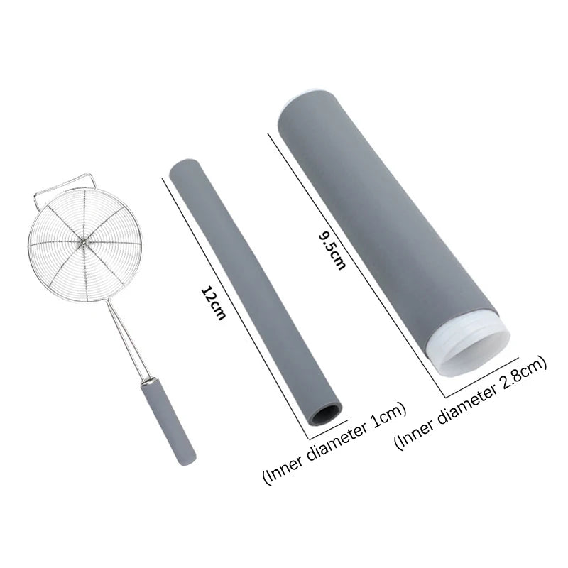 For Frying Pan New Anti-scalding Pot Handle Cover Handle Cover Soft Silicone Holder High Heat Resistance Silicone Pot Zpaxo