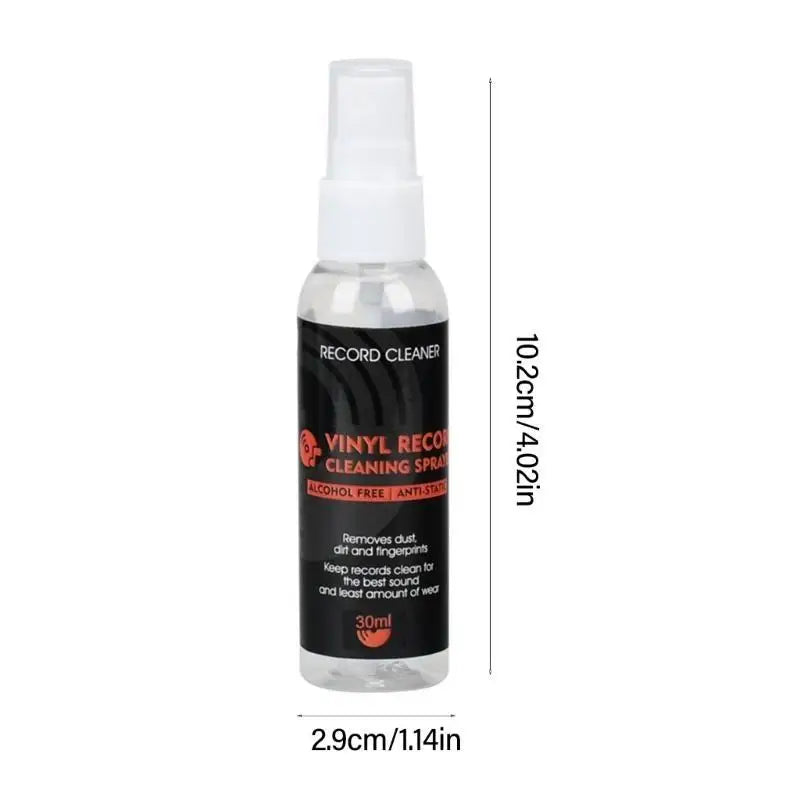 652F Quality Vinyls Record Cleaning Set 30ml Cleaning Fluid with Microfiber Cloth for Enhances Audios Claritys Cleaner Zpaxo