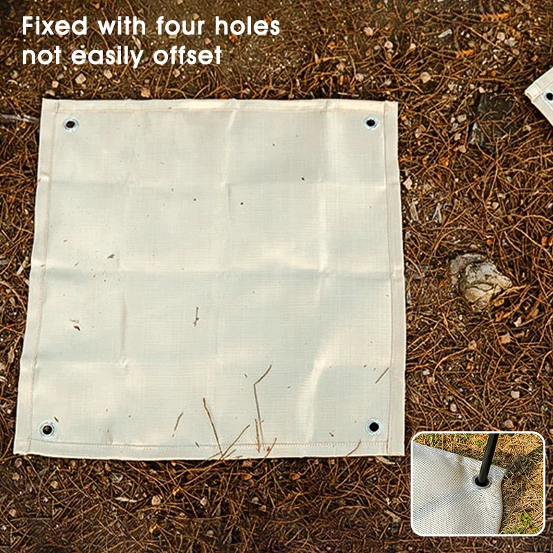 Outdoor Camping Fiberglass Mat Fireproof Cloth Picnic Barbecue