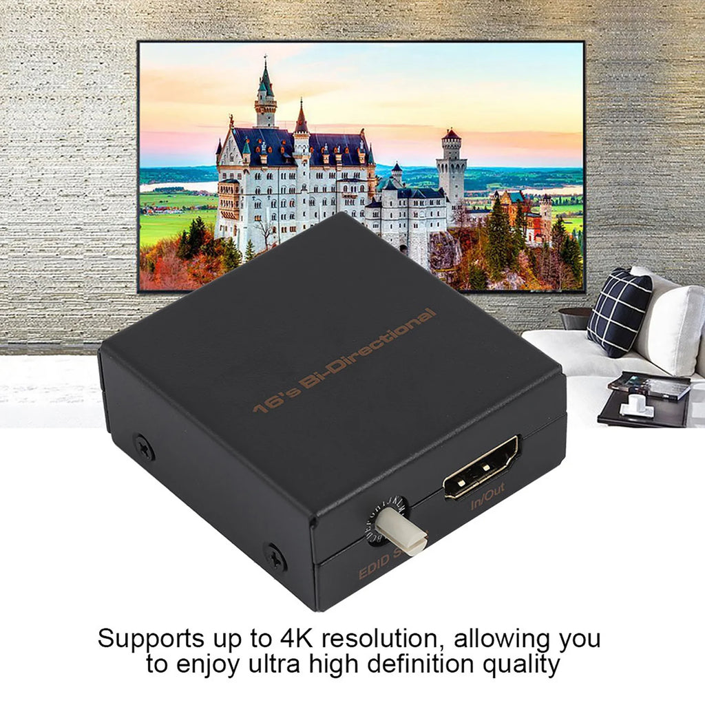 HDMI EDID Feeader Manager Emulator Support 4K CEC Black