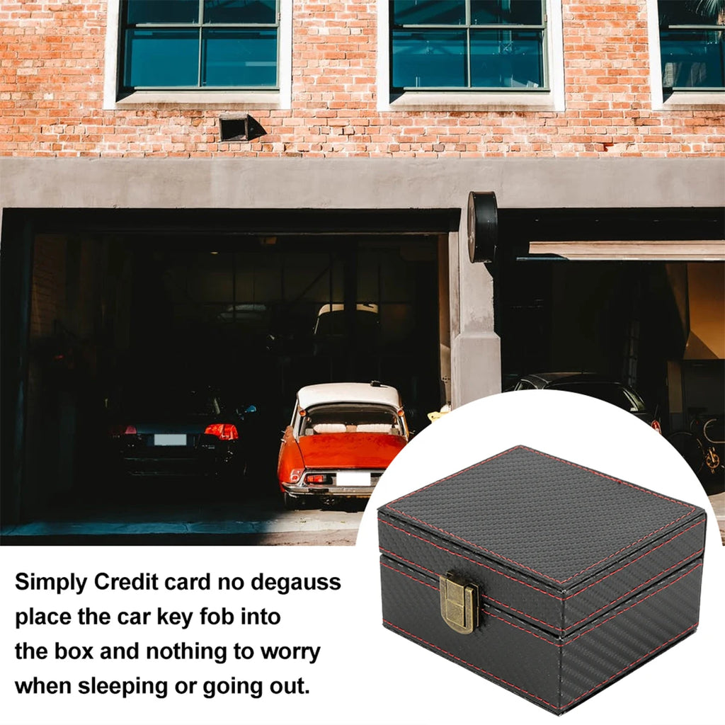 Signal Blocker Security Box Mobile Phone Storage Box for Bank Phone Card Car Keyless Anti-Theft Faraday Box Shielding Security Zpaxo