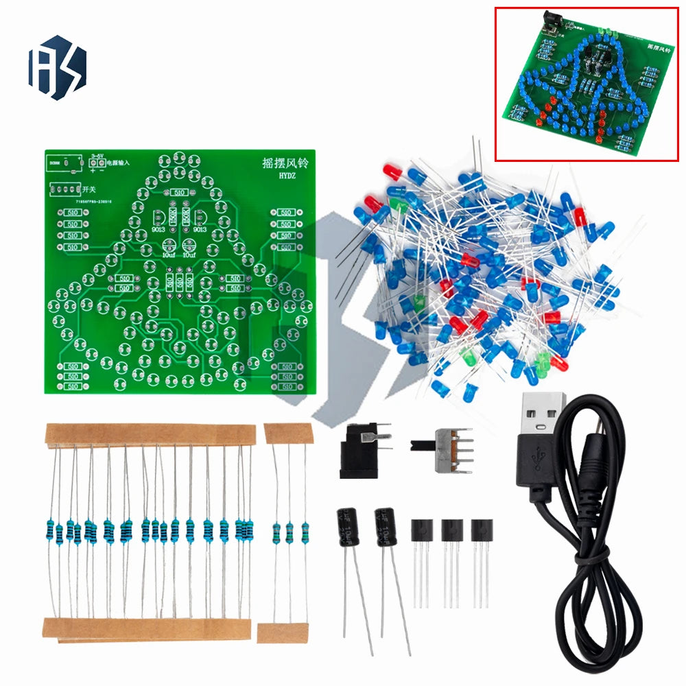 LED Swinging Bell Soldering Kit DIY Electronic Assembly Module STEM Education Project Zpaxo