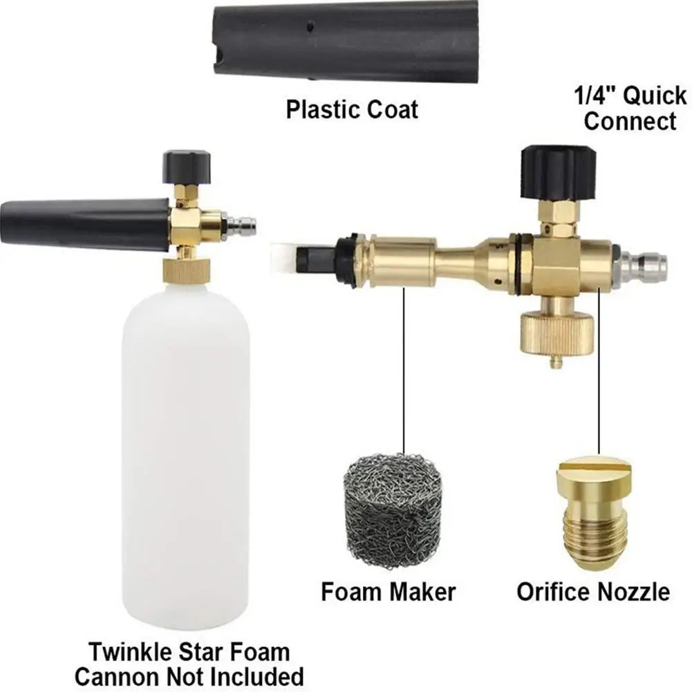 Snow Foam Cannon 1/4" Quick Connect | Car Wash Pressure Washer Gun Snow Foam Cannon Zpaxo