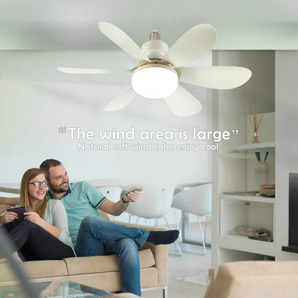 20-40W LED CeIling Fan Light E26 E27 Base Wireless Remote Smart Fan 3 Adjustable with Lighting Modes for Living Room Home Fans Zpaxo