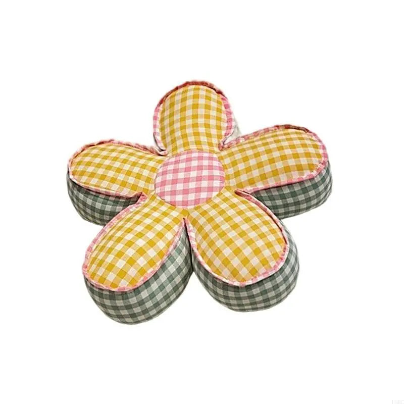 Floral Designs Cushion Cotton Fabric Covers Slip Proof Floor Pillow