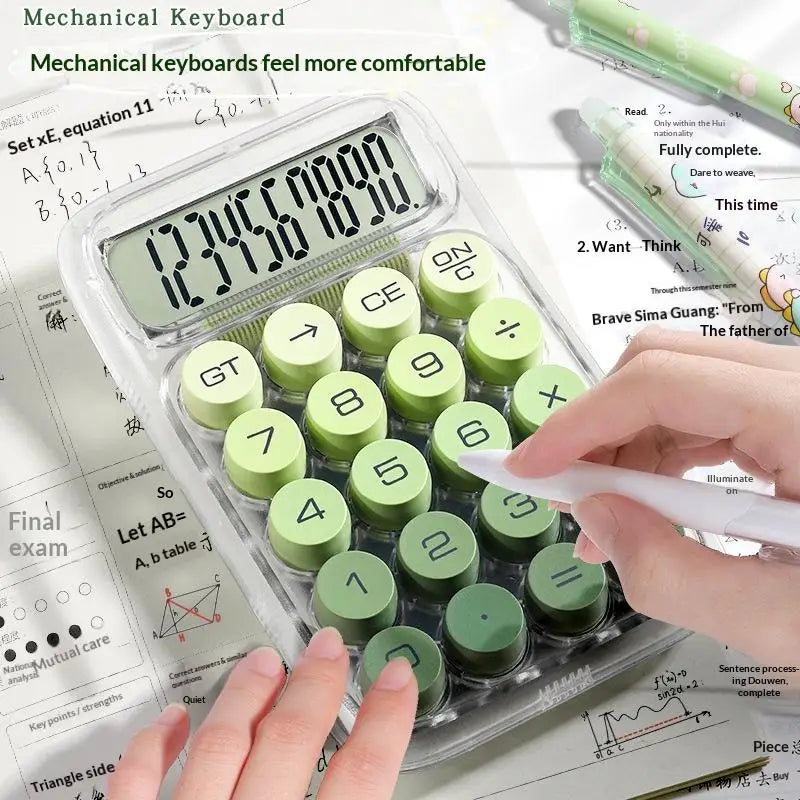 Large Screen Transparent Calculator – Big Buttons & Portable
