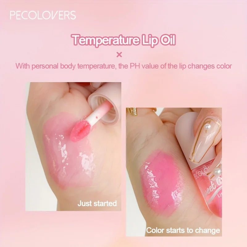 1PC Mini Capsule Color Change Lip Gloss Lip Oil Moisturizing Transparent Glossy Nutritious Liquid Lipstick Cosmetic Zpaxo