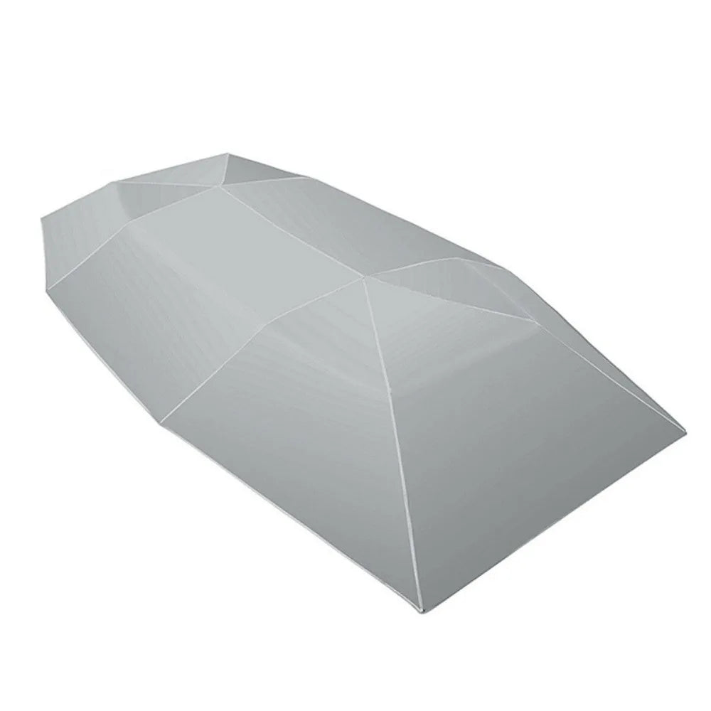 UV Protection Auto Retractable Car Cover Waterproof 4X2 1M Foldable Zpaxo Silver