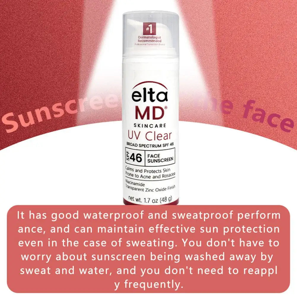 Elta MD UV Clear Facial Sunscreen Stable Protective Barrier Efficient Sunscreen SPF46 Hyaluronic Acid Moisturizing Soothing Zpaxo