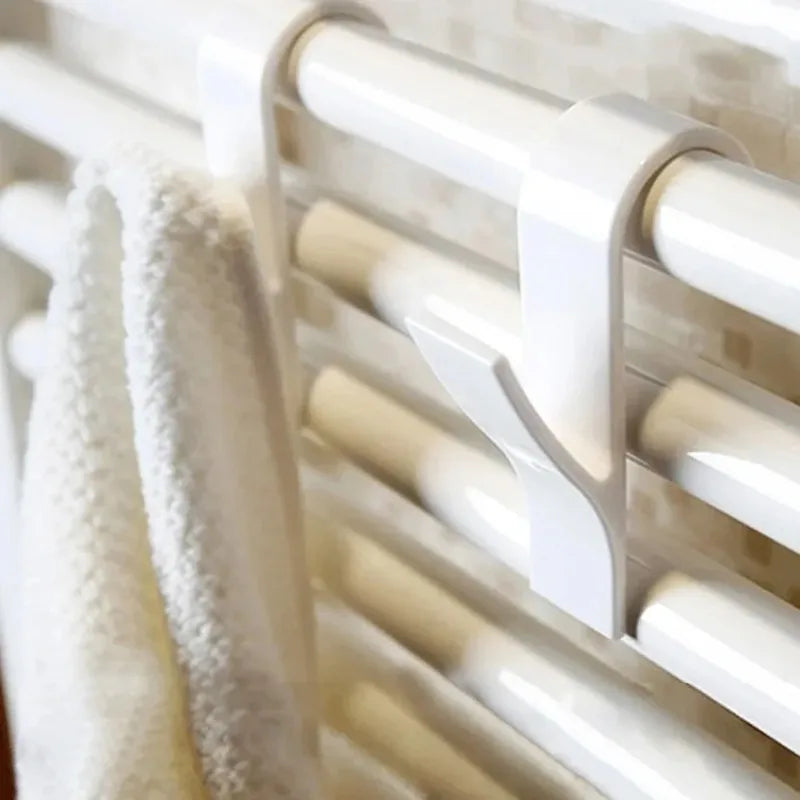 Heated Radiator Towel Rail Hooks – Clip-On Bathroom Hanger Radiator Towel Hooks Zpaxo