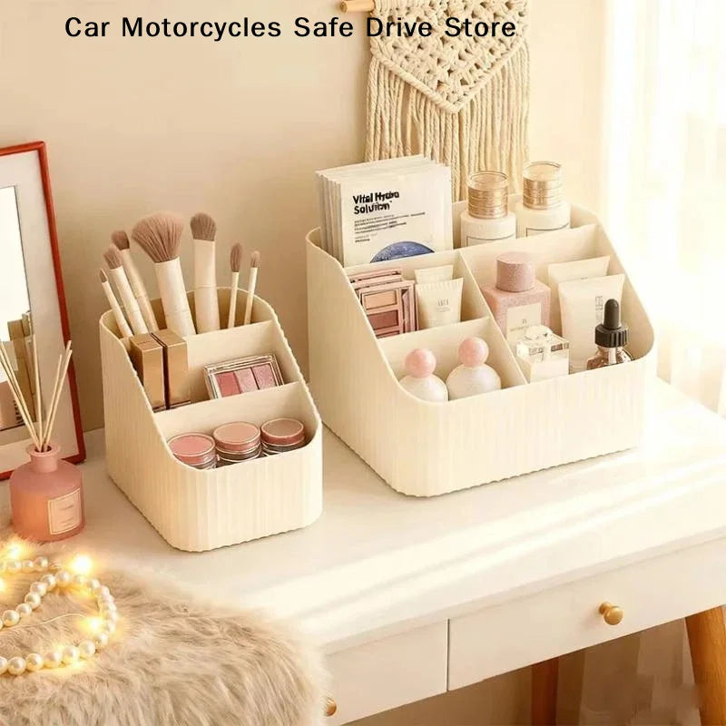 Cosmetic Storage Basket Plastic Bathroom Accessory Multi Functional
