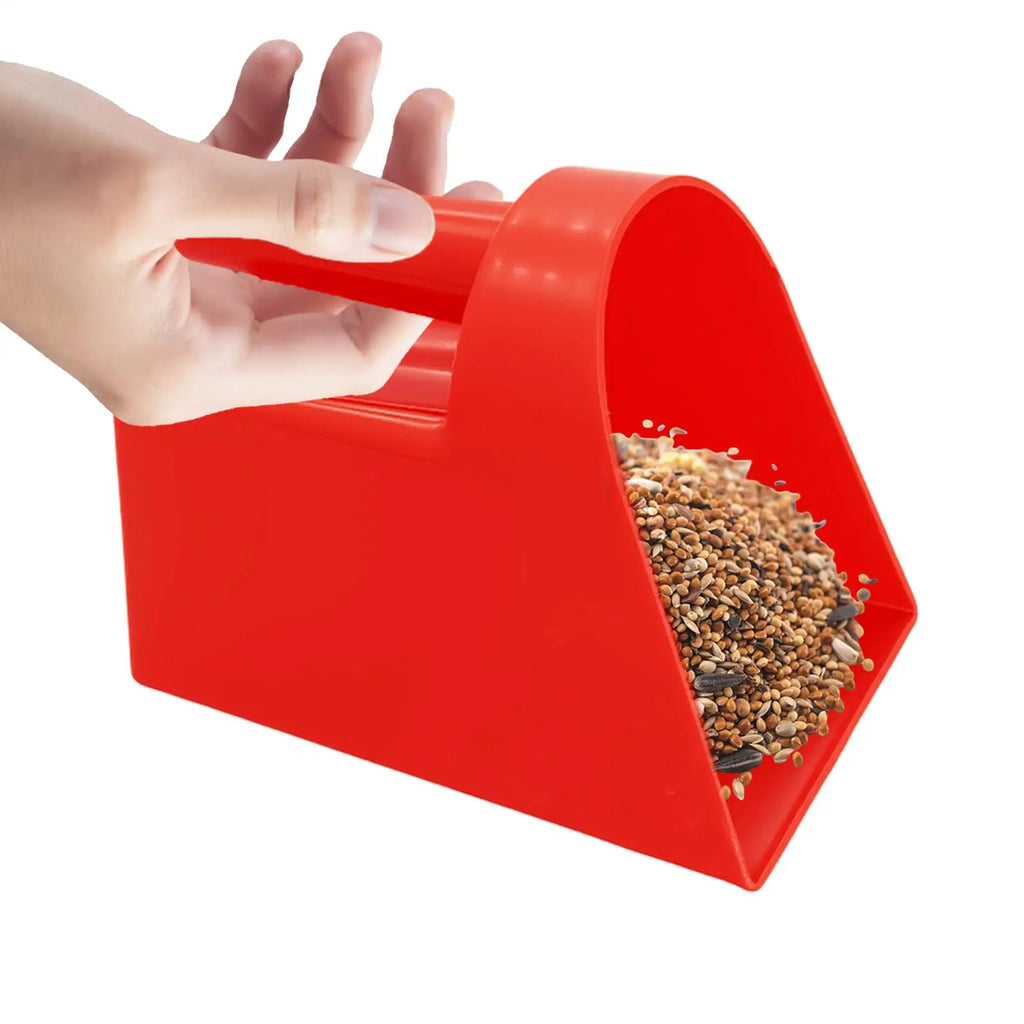 Plastic Feed Scoop Thickened Flat Bottom Food Shovel For Sheep Farming Utility Feed Scoop Poultry Durable Livestock Feeding Tool Zpaxo