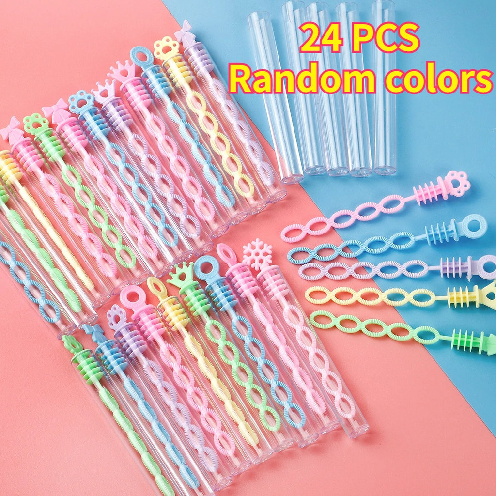 Mini Bubble Wands Set – Pastel Party Favors for Weddings & Events