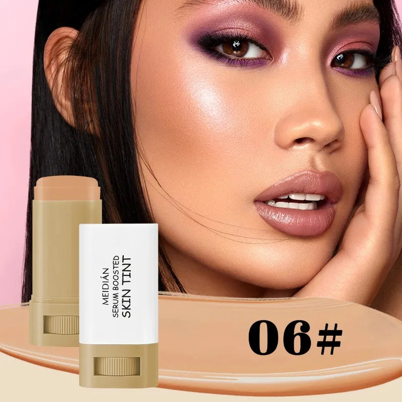 Bronze Foundation Stick Balm Serum Boosted Skin Tint Nourishing Silky Zpaxo 06