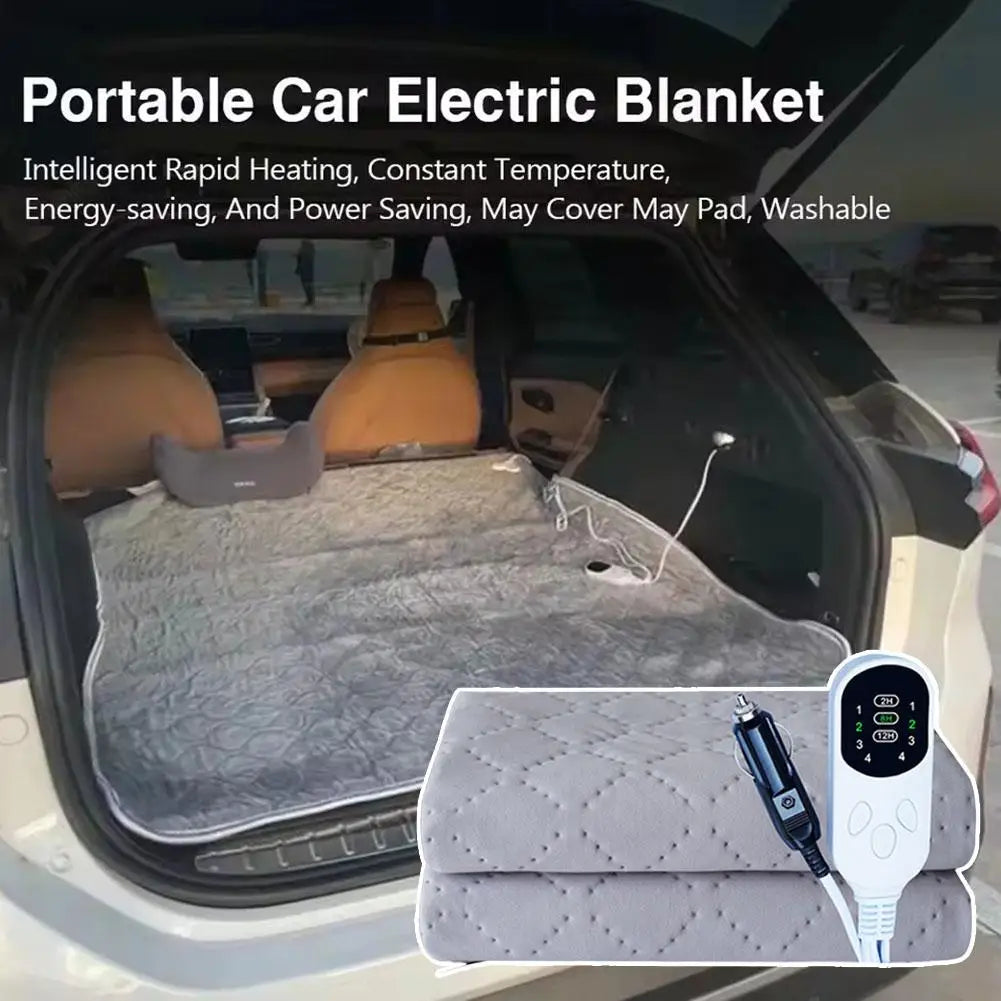 12V Car Electric Blanket – Heated Travel Blanket for Camping Car Electric Blanket Zpaxo