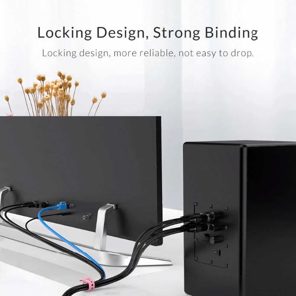 Silicone Cable Strap Wire Organizer Earphones Mouse USB Reusable