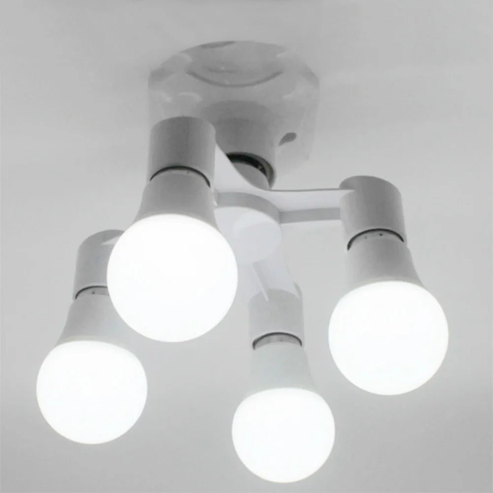 E27 LED Base 220V Light Screw Splitter Adapter Lamp 110V Holder