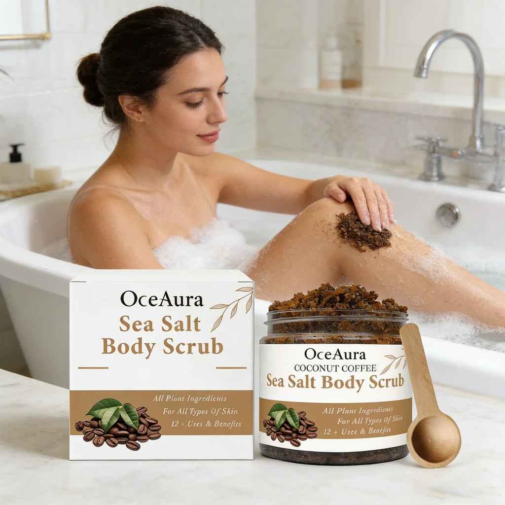 Coconut Coffee Body Scrub Exfoliating Dead Skin Dry Skin Remedy Smooth Skin Care Winter Skincare Moisturizing Repairing 100g Zpaxo