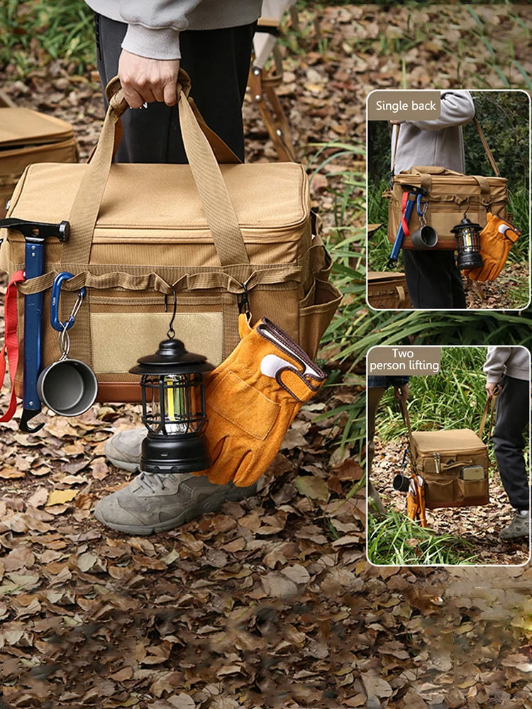 Camping Cooking Utensil Organizer Large Capacity Stove Storage Case