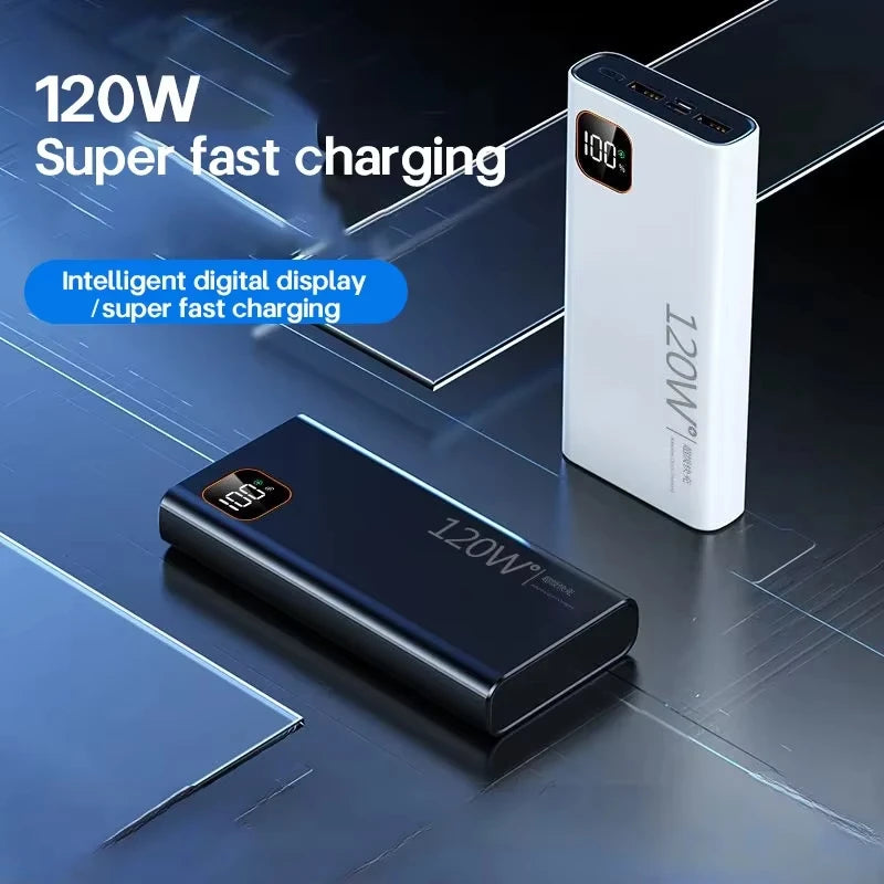 500000mAh Power Bank Portable Super Fast Charge Power Bank Large Capacity Digital Display Battery For iPhone Samsung Zpaxo
